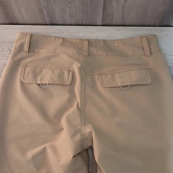Columbia Kestrel Trail Stretch Convertible Pants‎ Shorts Khaki Womens Size 6R - Picture 9 of 11